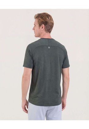 Camiseta Para Hombre Manga Corta Cuello Redondo Color Verde Marca Ostu #60091728