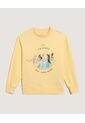 Buzo  Infantil Niña Cuello Redondo Color Amarillo Marca Ostu #90060168 de Ostu