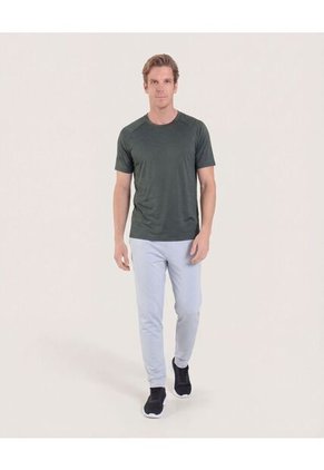 Camiseta Para Hombre Manga Corta Cuello Redondo Color Verde Marca Ostu #60091728