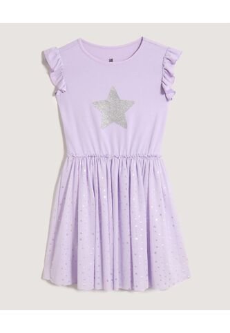 Vestido  Infantil Niña M/Sisa Medio Color Lila Marca Ostu #90170079 Ostu