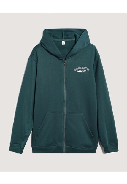 Buzo  Para Hombre Zipper Color Verde Marca Ostu #60060609