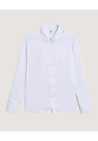 Camisa  Para Mujer Manga Larga Color Blanco Marca Ostu #40010258 Ostu