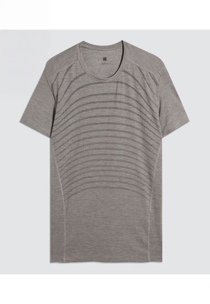Camiseta Para Hombre Manga Corta Color Gris  Marca Ostu #60091508