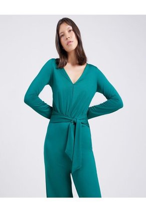 Enterizo Para Mujer Manga Larga Color Verde  Marca Ostu #40320075