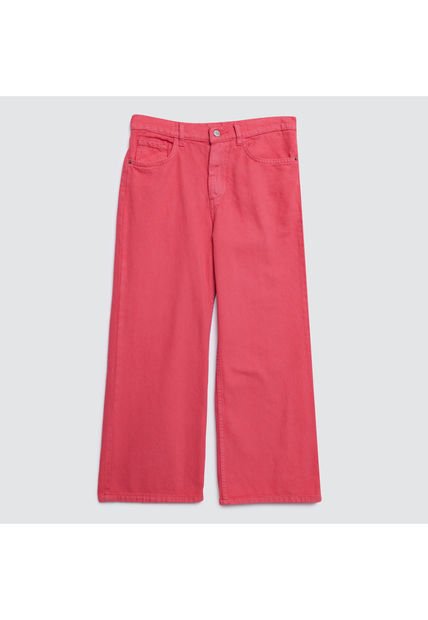 Jean Para Niña Wide-Leg Color Rosado  Marca Ostu #90160066