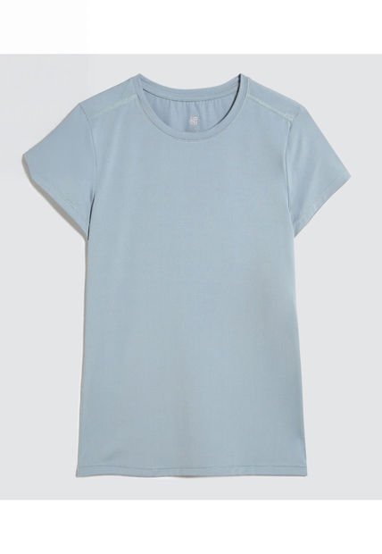 Camiseta Para Mujer Manga Corta Color Azul  Marca Ostu #40092265