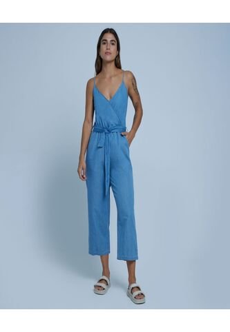 Enterizo Para Mujer Manga Sisa Color Azul  Marca Ostu #40320085 Ostu