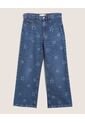 Jean  Infantil Niña Wide-Leg Color Azul Marca Ostu #90160096 de Ostu