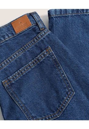 Jean  Infantil Niña Wide-Leg Color Azul Marca Ostu #90160096