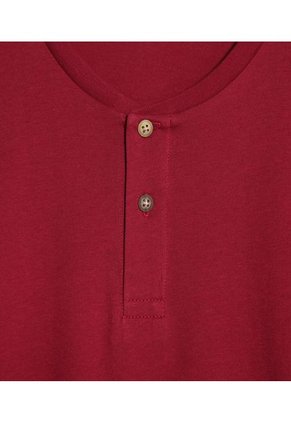 Camiseta Para Hombre Manga Larga Color Vino Marca Ostu #60091204