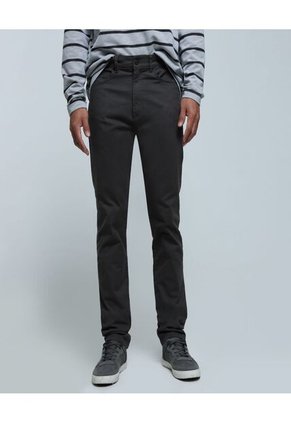 Pantalon Para Hombre 5 Bolsillos Color Gris Oscuro Marca Ostu #60070226