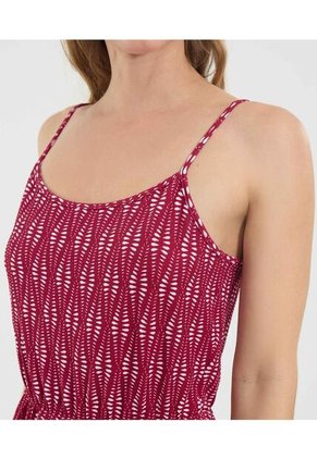 Enterizo Para Mujer Manga Sisa Color Vino Marca Ostu #40320134