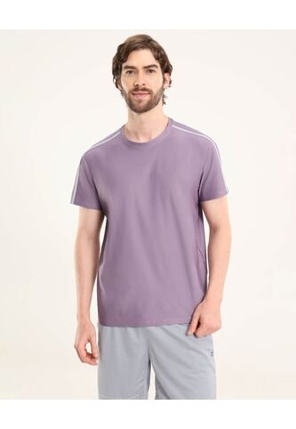 Camiseta  Para Hombre Manga Corta Cuello Redondo Color Morado Marca Ostu #60091803 Ostu