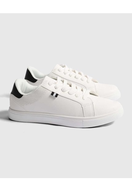 Tenis Para Hombre Casual Color Blanco Marca Ostu #60720109