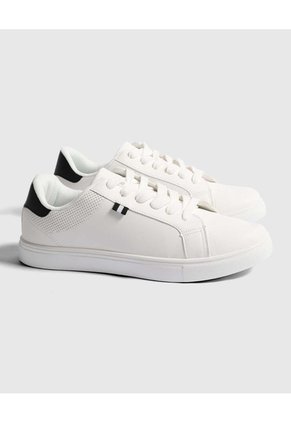 Tenis Para Hombre Casual Color Blanco Marca Ostu #60720109