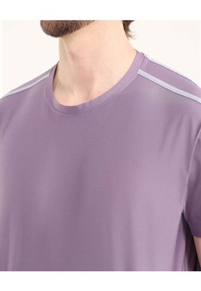 Camiseta  Para Hombre Manga Corta Cuello Redondo Color Morado Marca Ostu #60091803