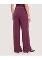 Pantalón Wide Leg Lurex  Para Mujer Vino Ostu de Ostu