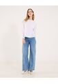 Jean Para Mujer Wide-Leg Color Azul Marca Ostu #40160587 de Ostu