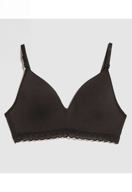 Brasier Para Mujer Monocopa Color Negro Marca Ostu #40830034