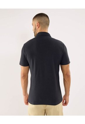 Polo Para Hombre Cuello Maquina Sin Bolsillo Color Azul Marca Ostu #60110847