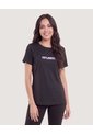 Camiseta Manga Corta Con Screen-Deportivo  Para Mujer Negro Ostu de Ostu