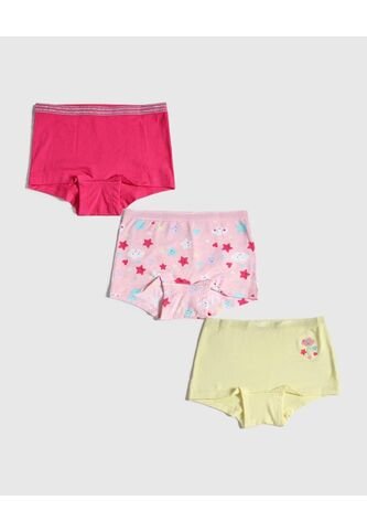 Boxer Para Niña  Color Pack X Marca Ostu #90180059 Ostu