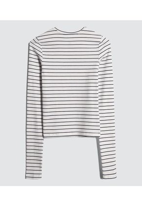 Camiseta Para Mujer Manga Larga Color Negro Marca Ostu #40092020