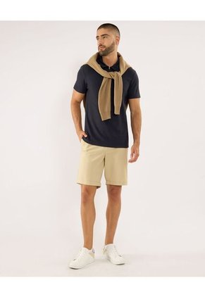 Polo Para Hombre Cuello Maquina Sin Bolsillo Color Azul Marca Ostu #60110847