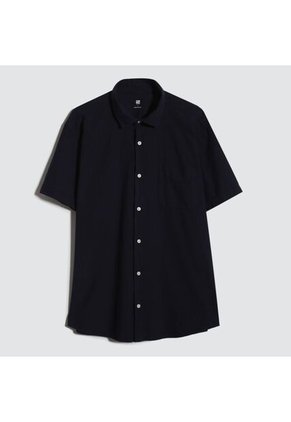 Camisa Para Hombre Manga Corta Con Bolsillo Color Azul  Marca Ostu #60010660