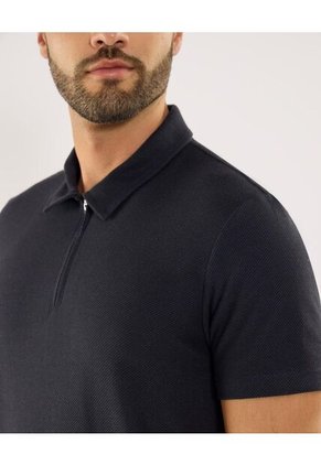 Polo Para Hombre Cuello Maquina Sin Bolsillo Color Azul Marca Ostu #60110847