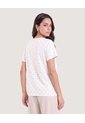 Camiseta Con Vuelos Estampada  Para Mujer Café Ostu de Ostu