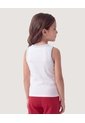 Niña-Camiseta Tank Básica  Infantil Niña Crema Ostu de Ostu