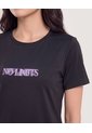 Camiseta Manga Corta Con Screen-Deportivo  Para Mujer Negro Ostu de Ostu
