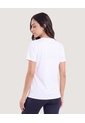 Camiseta Manga Corta Con Screen-Deportivo  Para Mujer Blanco Ostu de Ostu
