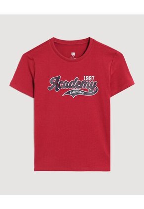 Camiseta  Infantil Niño Manga Corta Cuello Redondo Color Negro Marca Ostu #80090310