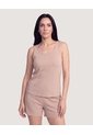 Pijama Tank Top Comfort  Para Mujer Beige Ostu de Ostu