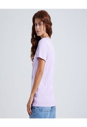 Camiseta Para Mujer Manga Corta Color Lila Marca Ostu #40091844