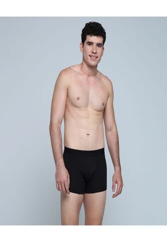 Boxer Para Hombre Filete Corto Algodón Color Negro Marca Ostu #60000411 Ostu