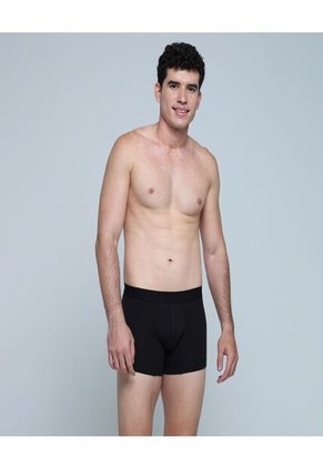 Boxer Para Hombre Filete Corto Algodón Color Negro Marca Ostu #60000411