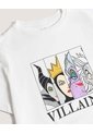 Camiseta Villanas Disney  Para Mujer Crema Ostu de Ostu
