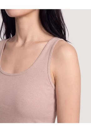 Pijama Tank Top Comfort  Para Mujer Beige Ostu