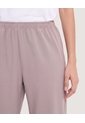 Pantalón Deportivo Plano Jogger  Para Mujer Beige Ostu de Ostu
