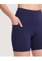 Biker Active Bolsillos  Para Mujer Azul Ostu de Ostu