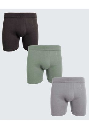 Boxer Para Hombre Filete Medio Algodón Color Pack X Marca Ostu #60000490