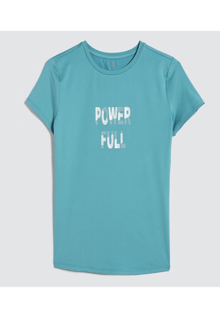 Camiseta Para Mujer Manga Corta Color Azul  Marca Ostu #40092188