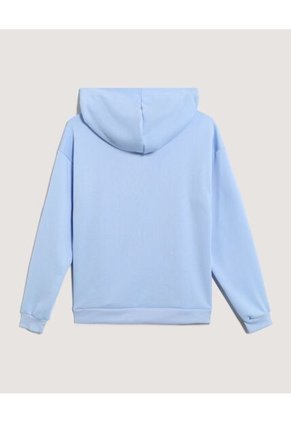 Buzo  Para Mujer Hoodie Color Celeste Marca Ostu #40060518