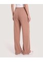 Pantalón Wide Leg Texturizado  Para Mujer Camel Ostu de Ostu