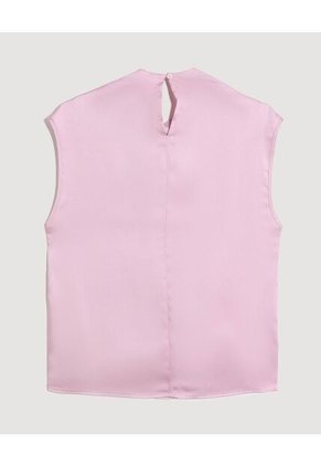 Blusa  Para Mujer Manga Corta Color Rosa Marca Ostu #40121269