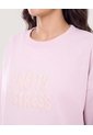Buzo Estampado Cuello Redondo  Para Mujer Lila Ostu de Ostu
