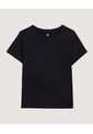 Camiseta  Para Mujer Manga Corta Cuello Redondo Color Negro Marca Ostu #40092624 de Ostu